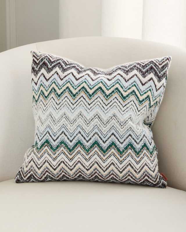 Forest Chevron Decorative Cushion
