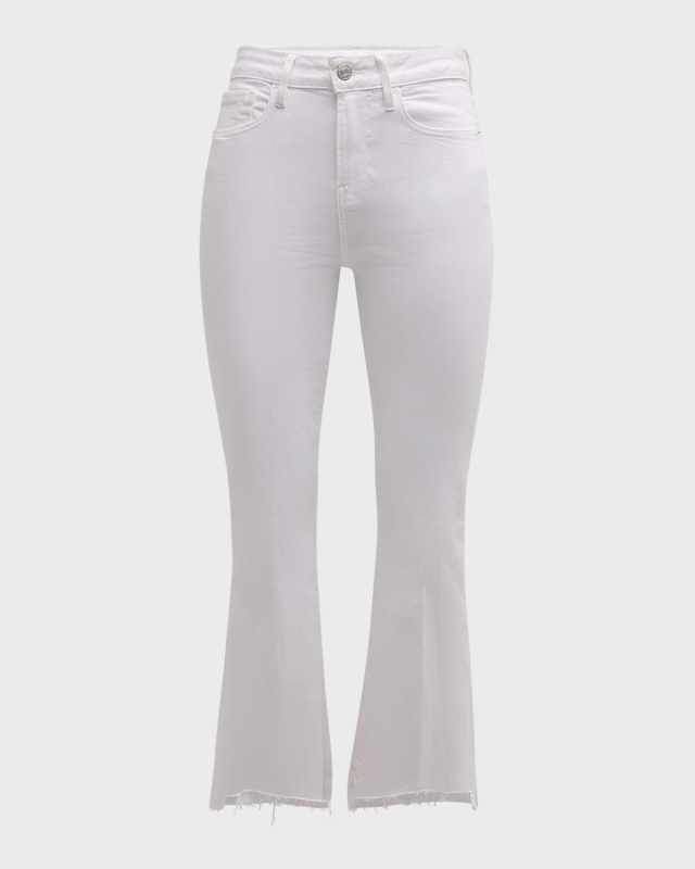 Le Crop Mini Boot Raw Stagger Jeans