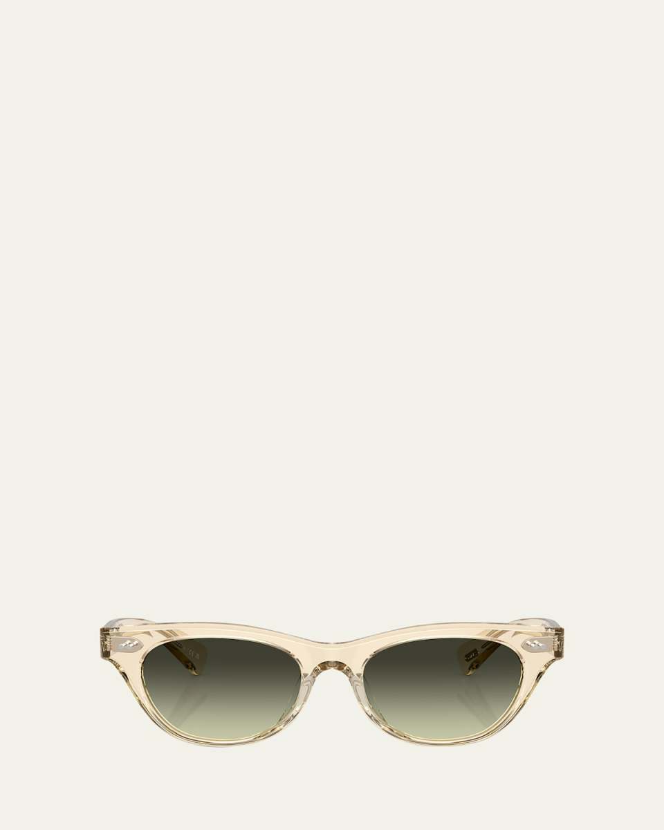 Avelin Gradient Acetate Butterfly Sunglasses
