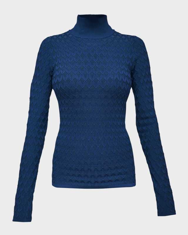 Finn Cable-Knit Turtleneck Top