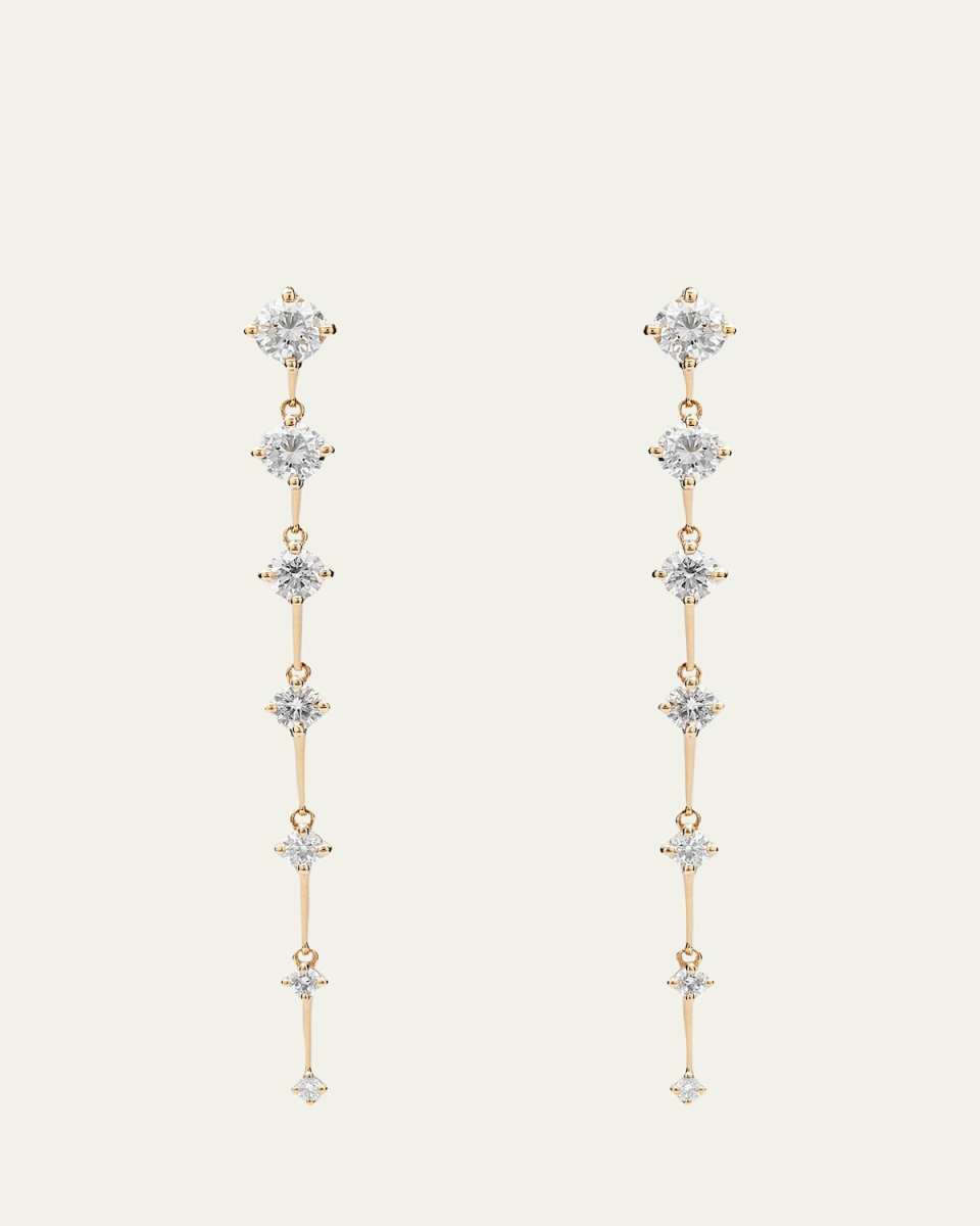 Sequence Medium Earrings with Diamonds