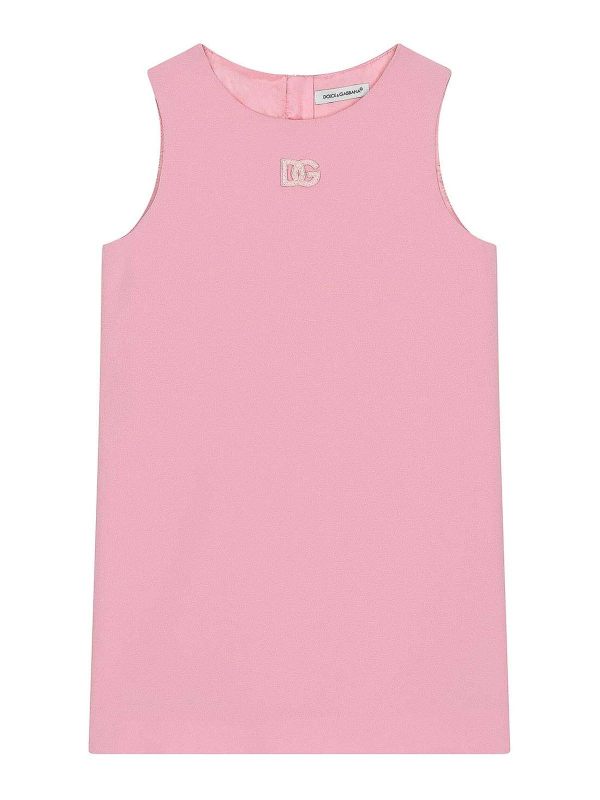 Dolce & Gabbana Jr Robe Au Genou - Rose