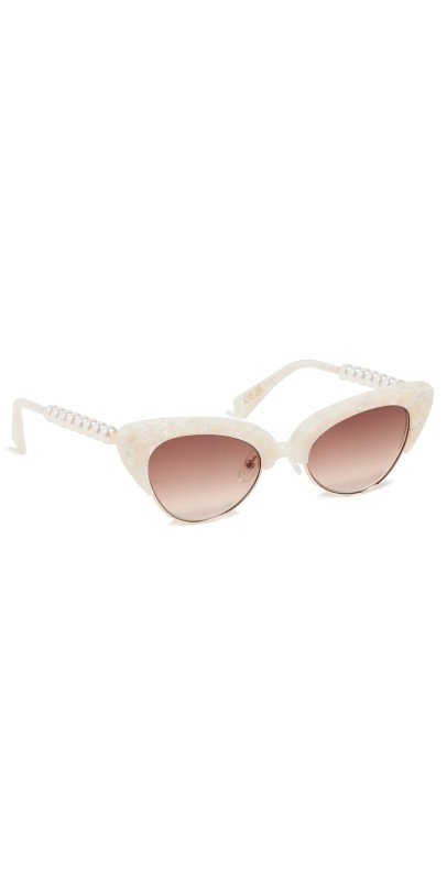 Lele Sadoughi Nashville Cat Eye Sunglasses Mother of Pearl