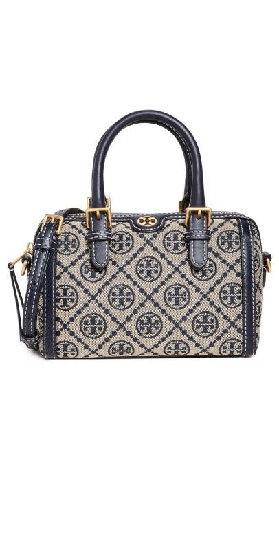 Tory Burch T Monogram Jacquard Barrel Petite Bag Tory Navy