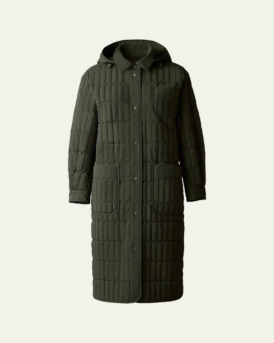 Tadoka Lightweight Water-Resistant Vertical Quilted Coat