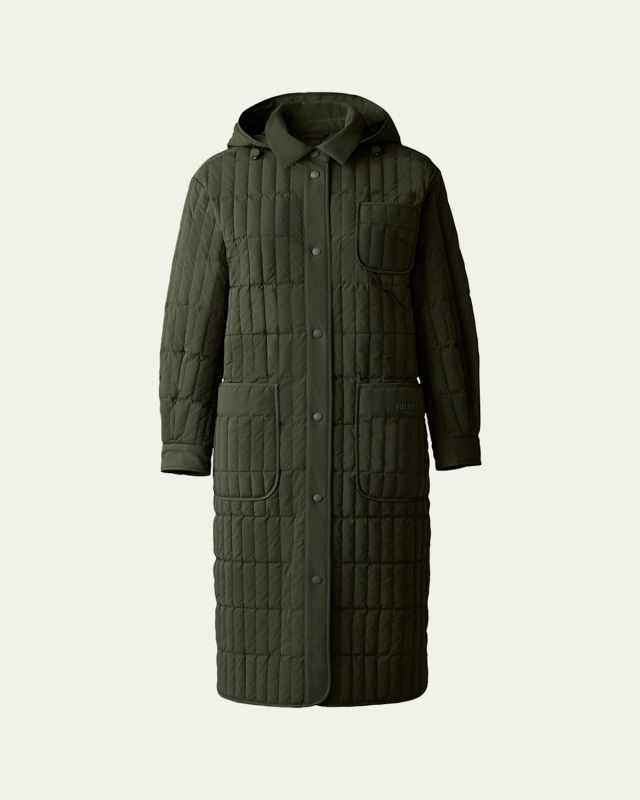 Tadoka Lightweight Water-Resistant Vertical Quilted Coat