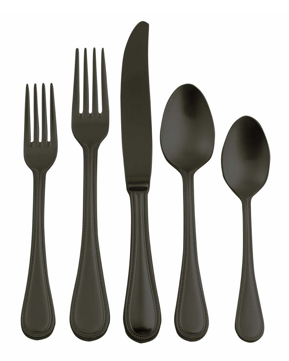 Perla Oro Nero 5-Piece Flatware Set
