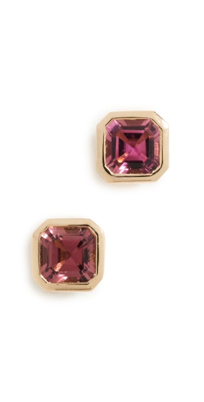 Ariel Gordon Jewelry Petite Asscher Studs Dahlia