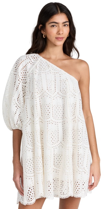 SUNDRESS Louisa Dress Pineapple Eyelet White