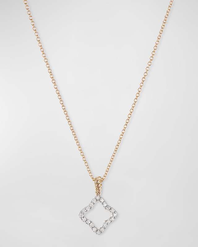Cable Collectibles 18k Gold Quatrefoil Necklace
