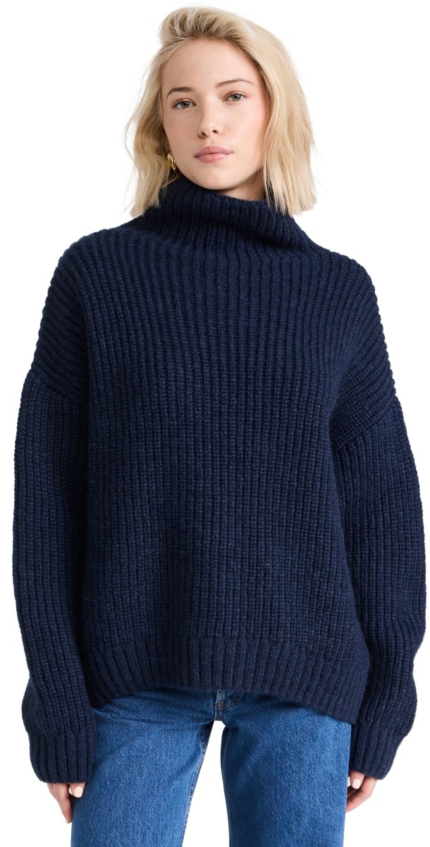 ANINE BING Sydney Sweater Navy