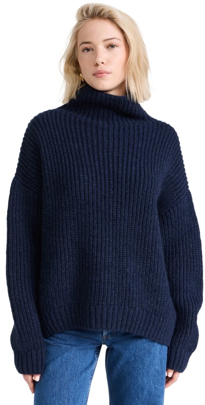ANINE BING Sydney Sweater Navy