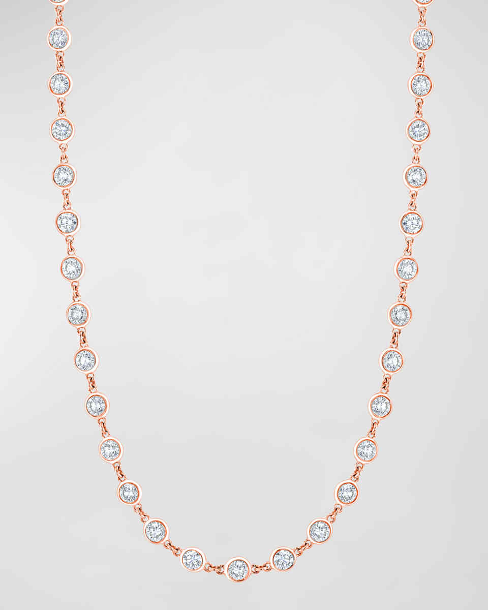 18K Gold Diamond by the Yard Chain Necklace, 16"L, 2.25tcw
