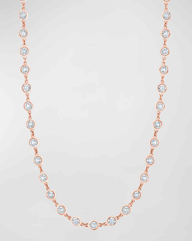 18K Gold Diamond by the Yard Chain Necklace, 16"L, 2.25tcw