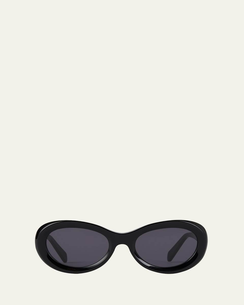 The Ovals Havana Acetate Oval Sunglasses
