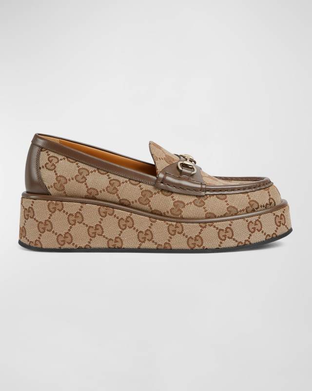 Idle Monogram Bit Platform Loafers