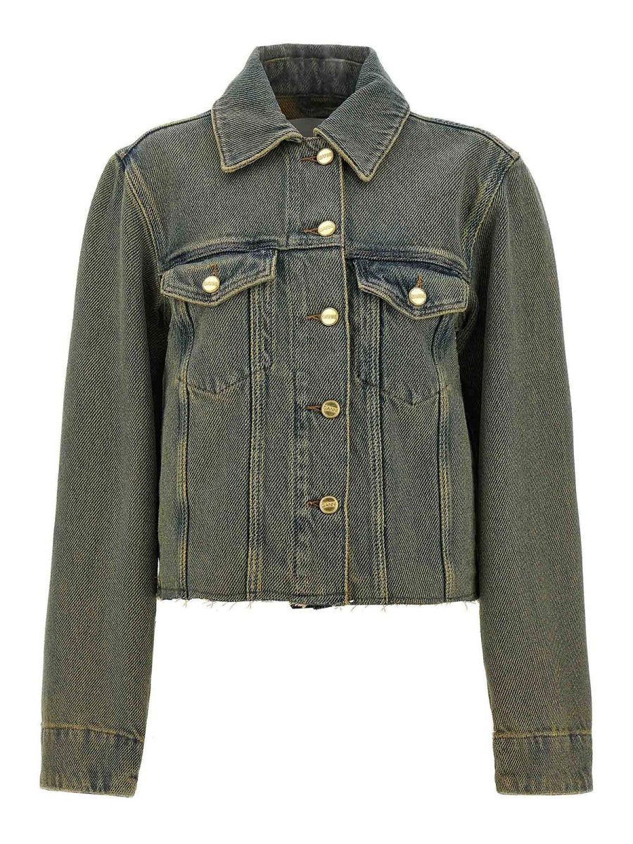Ganni Veste En Jean - Bleu Clair