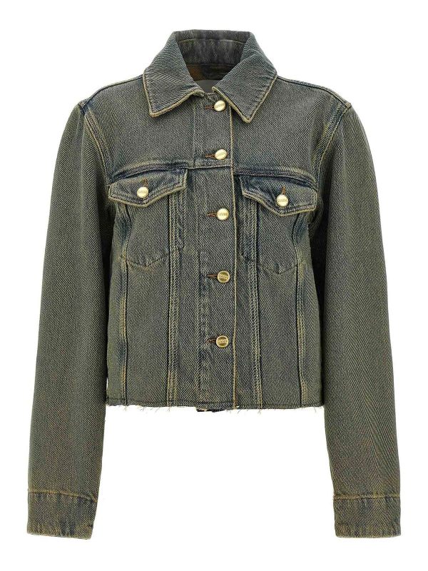 Ganni Veste En Jean - Bleu Clair