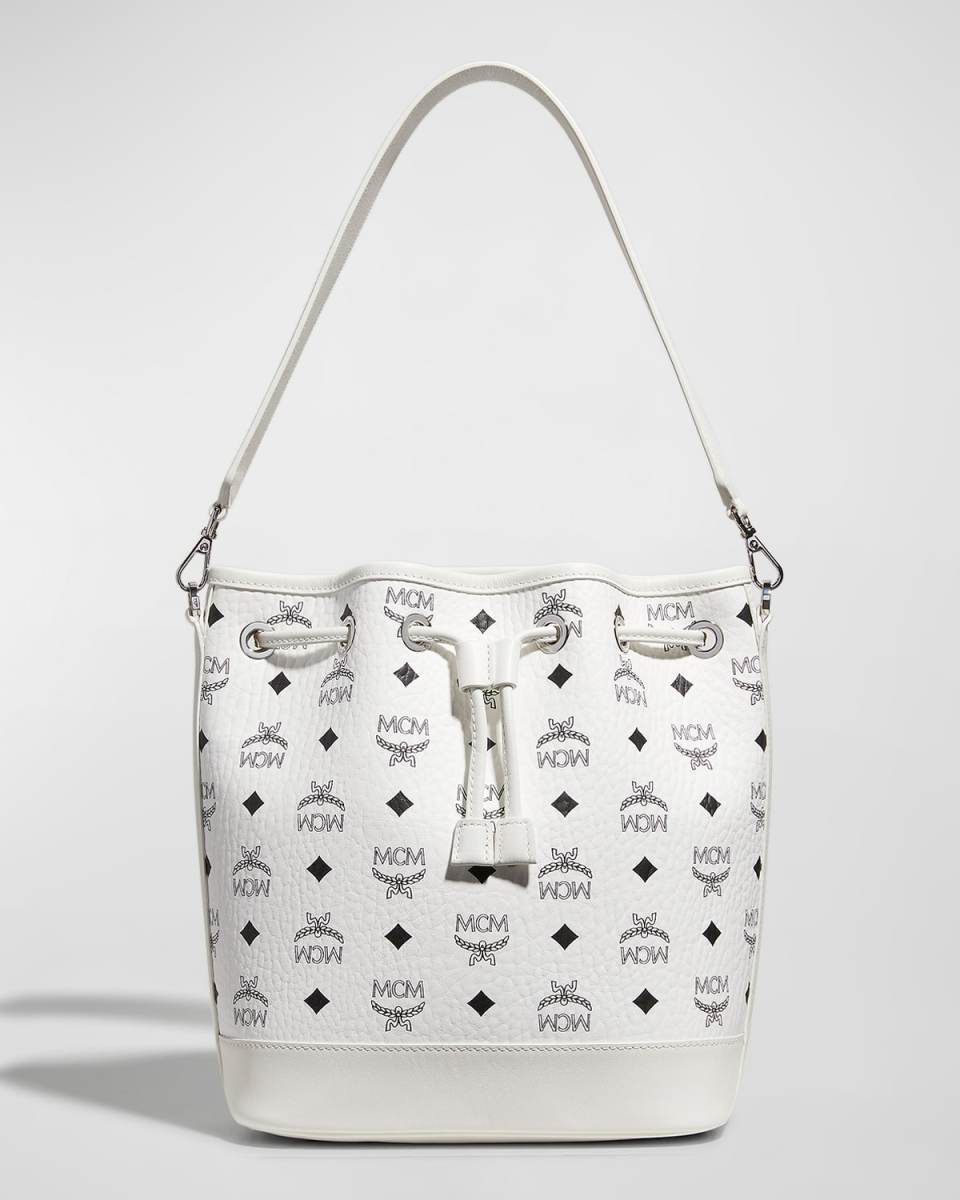Dessau Medium Monogram Drawstring Bucket Bag