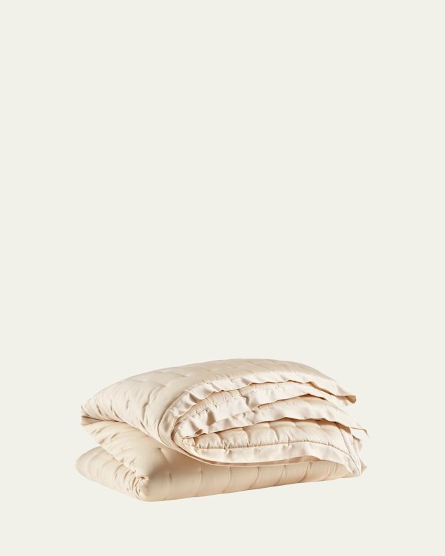 Puff Tencel Full/Queen Quilt, Sand