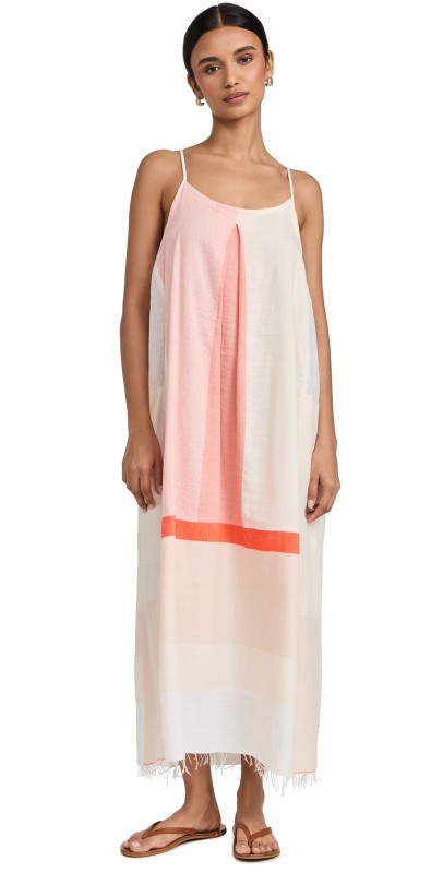 Lemlem Nia Slip Dress Ayele Blush