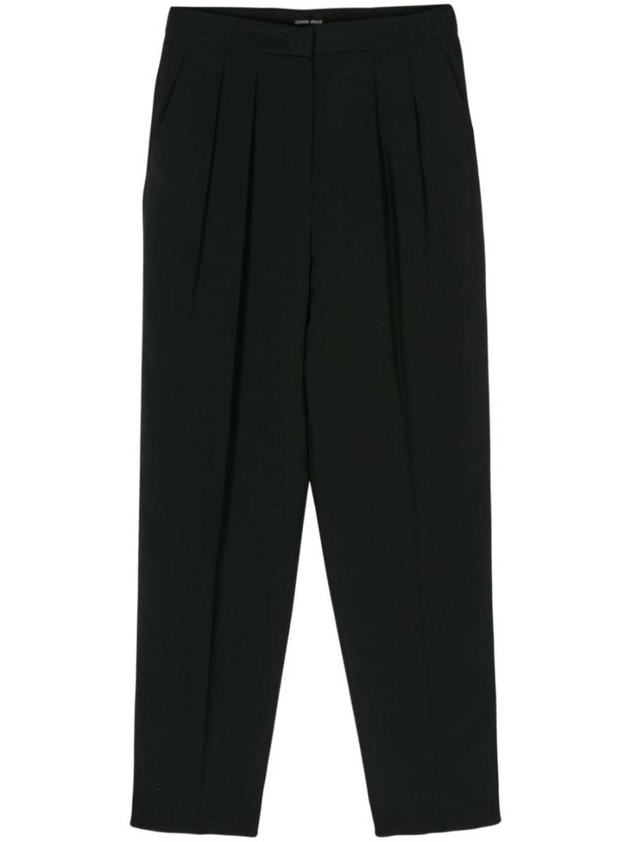 dart-detailing tapered trousers
