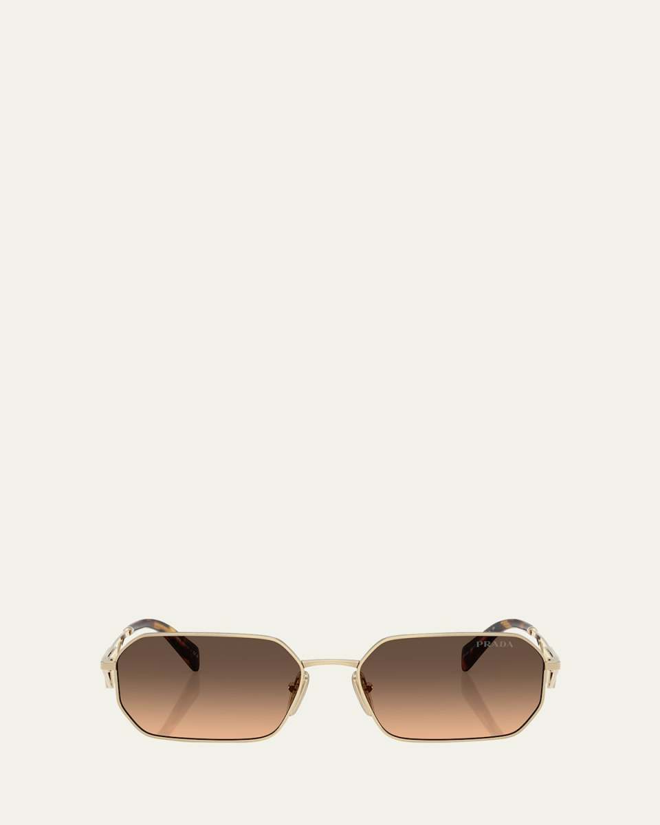 Metal & Plastic Rectangle Sunglasses