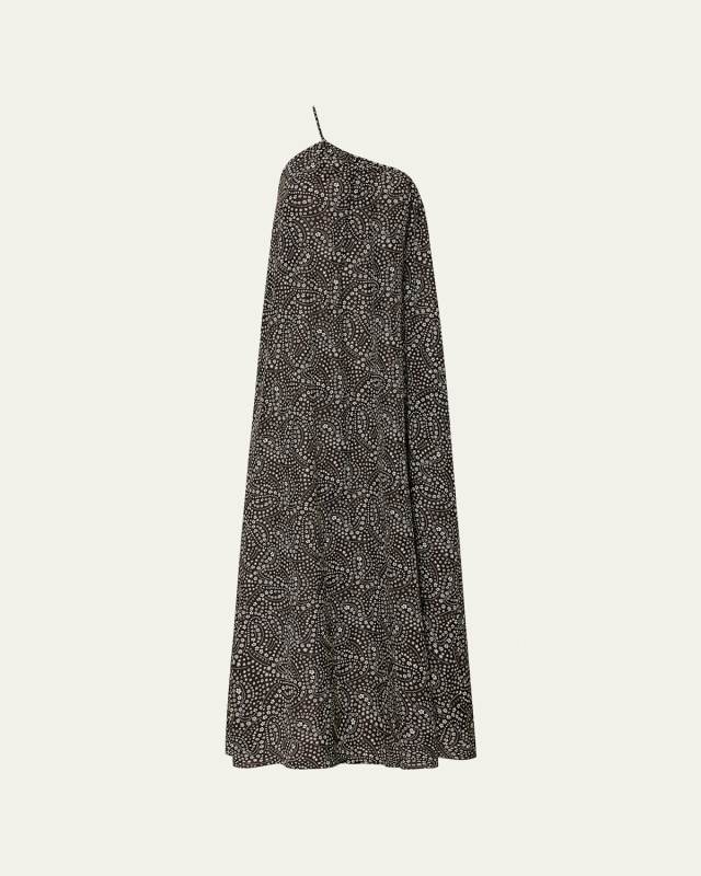 Voluminous Asymmetric Maxi Dress
