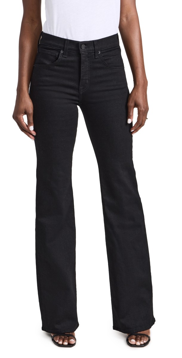 Nili Lotan Celia Jeans Distressed Black