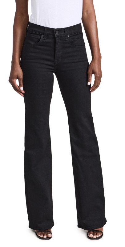 Nili Lotan Celia Jeans Distressed Black