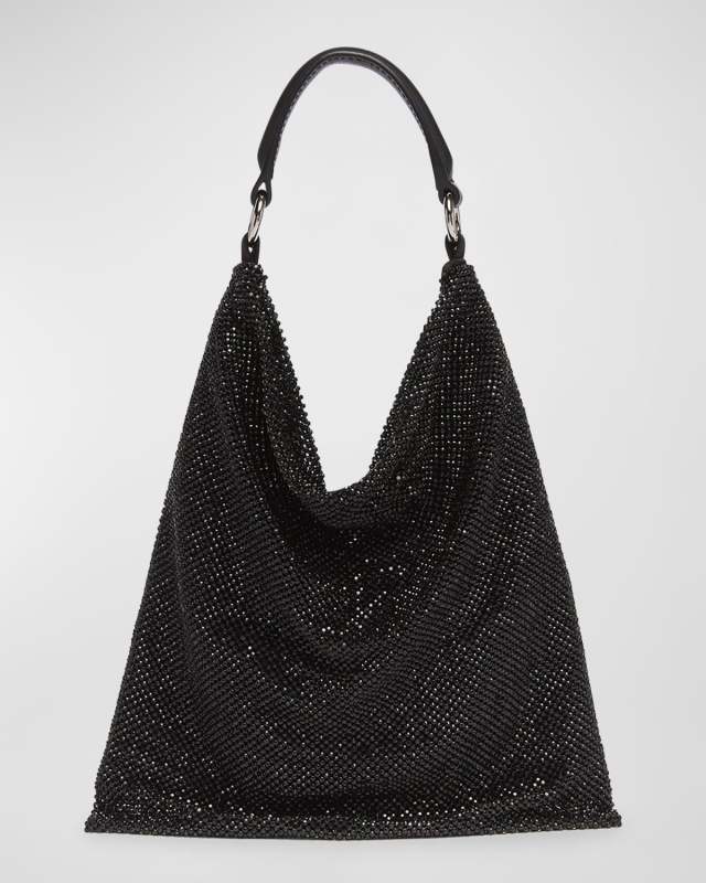 Bella Ciao Mesh Crystal Hobo Bag