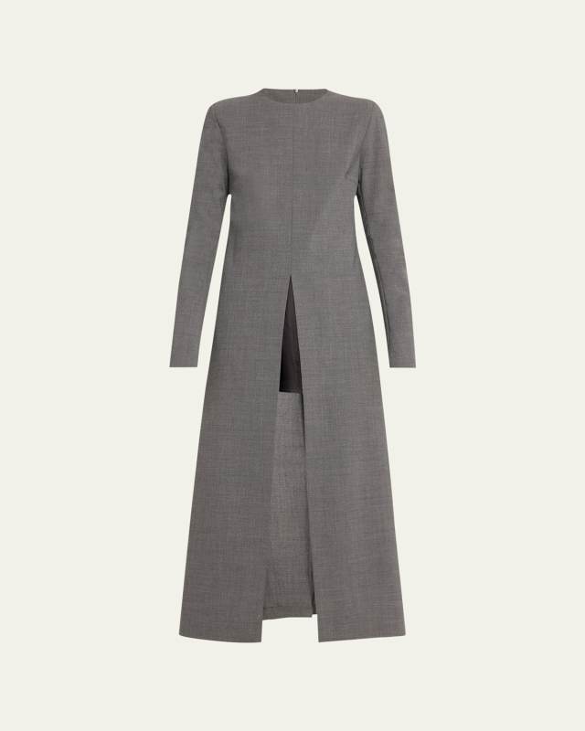 Long-Sleeve Maxi Dress
