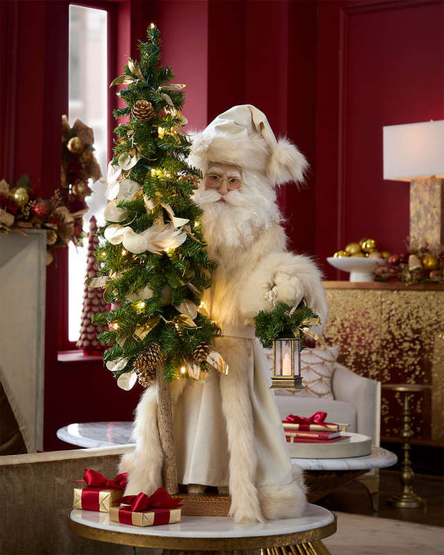 29" Golden Noel Santa Christmas Decoration
