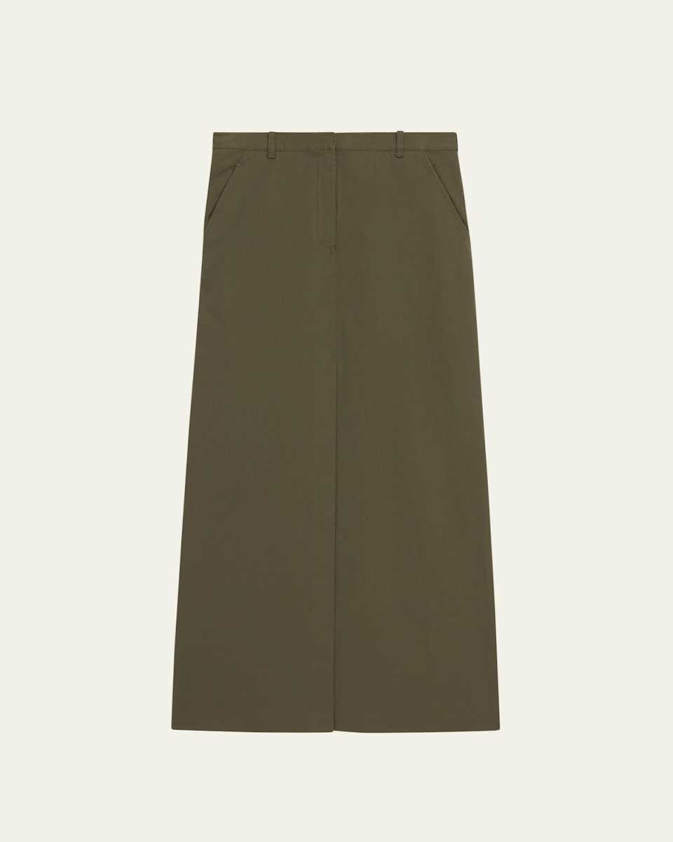 Front Vented Maxi Skirt