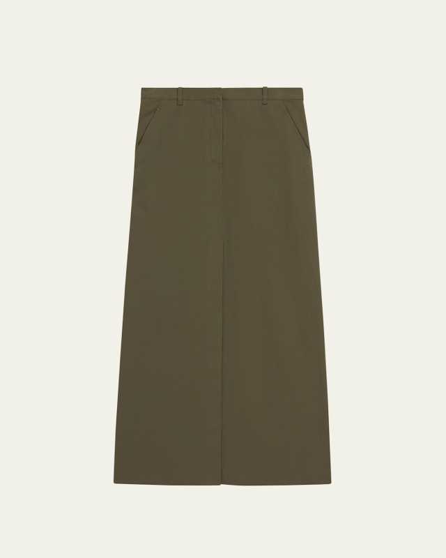 Front Vented Maxi Skirt