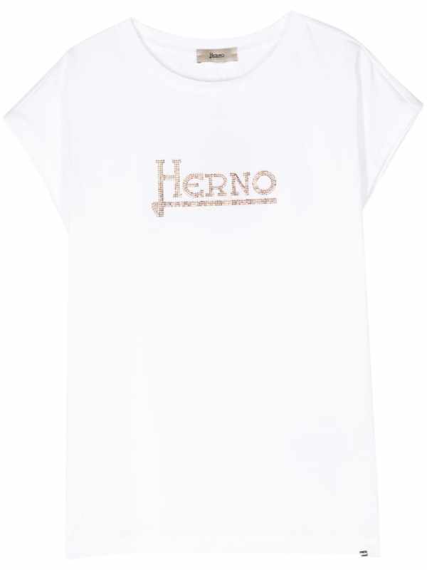 studded-logo T-shirt