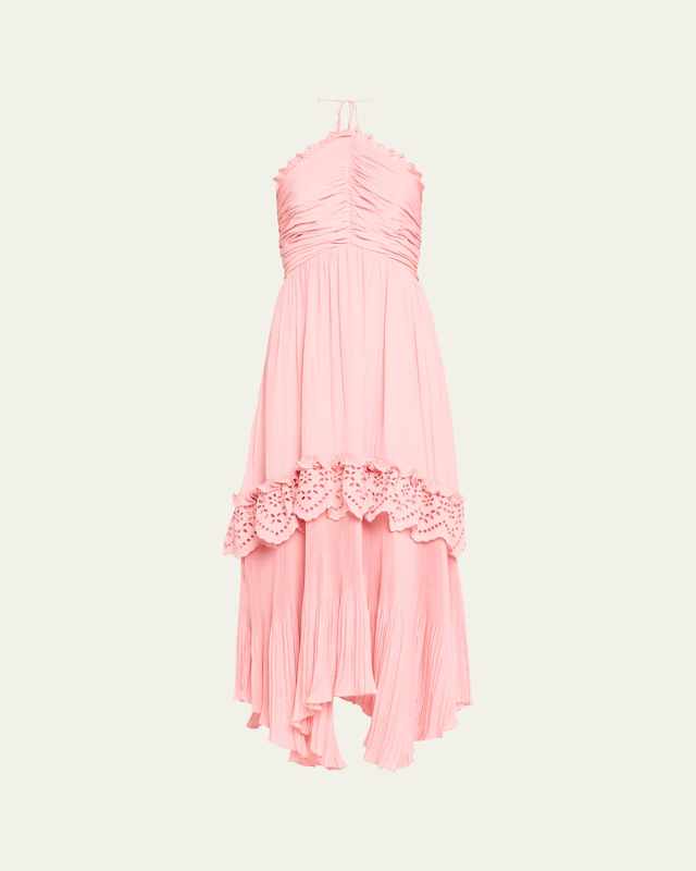 Dulce Tiered Halter Maxi Dress
