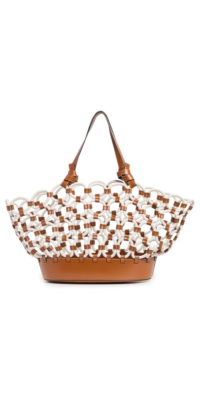 STAUD Squillo Rope Tote Bag Paper/Ta