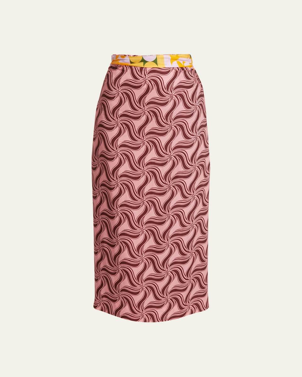 Stan Abstract Printed Maxi Skirt