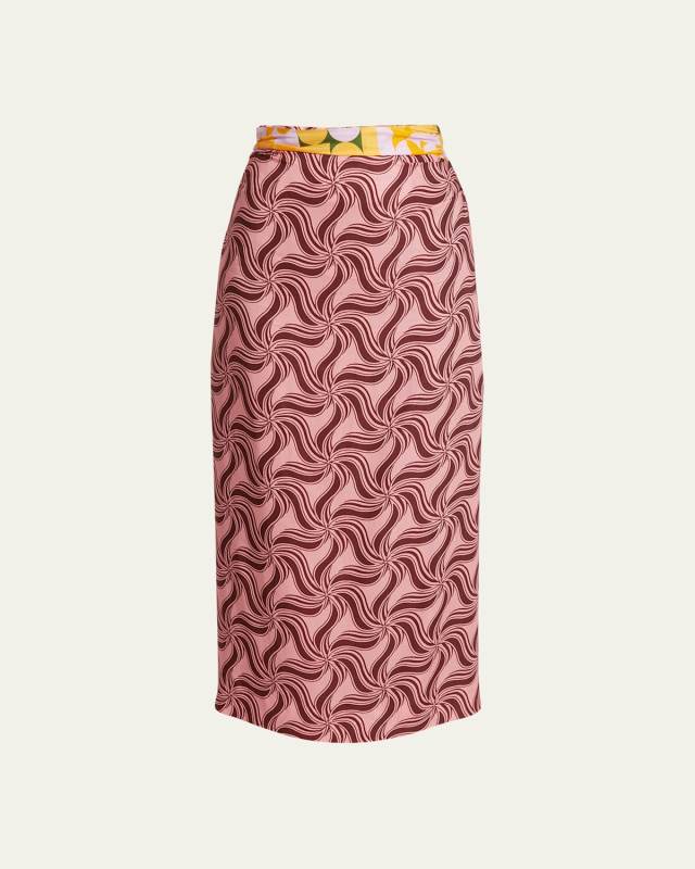 Stan Abstract Printed Maxi Skirt