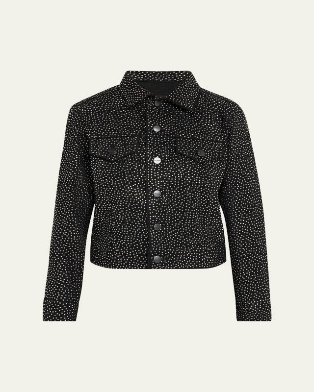 Glam Studs Shrunken Trucker Jacket
