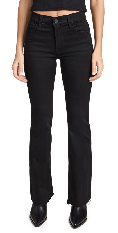 FRAME Le Easy Flare Raw After Jeans Blackfinn
