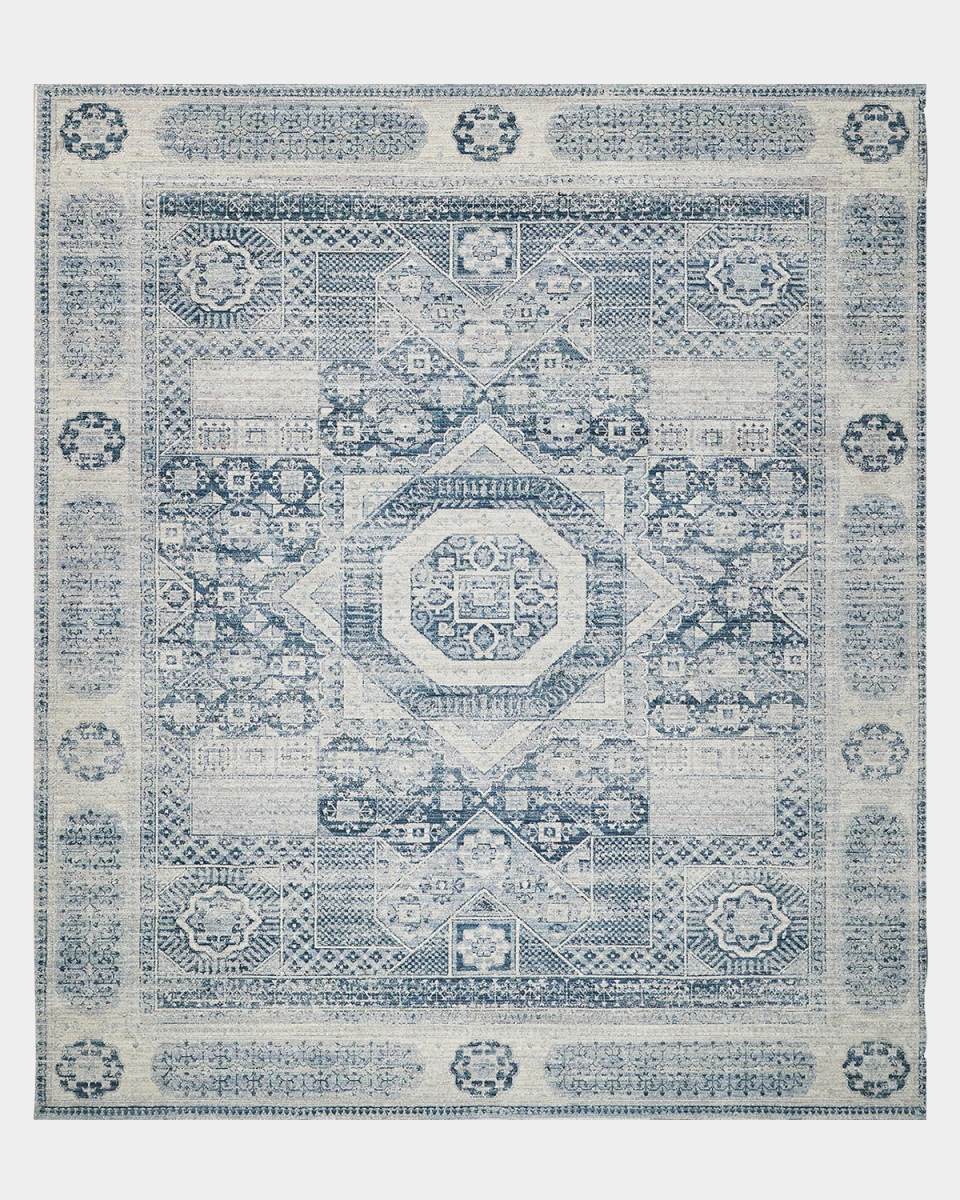 Vintage Loom Blue & Light Blue Rug, 8' x 10'