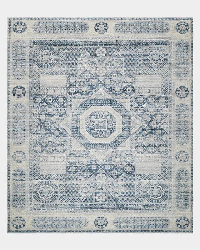 Vintage Loom Blue & Light Blue Rug, 8' x 10'