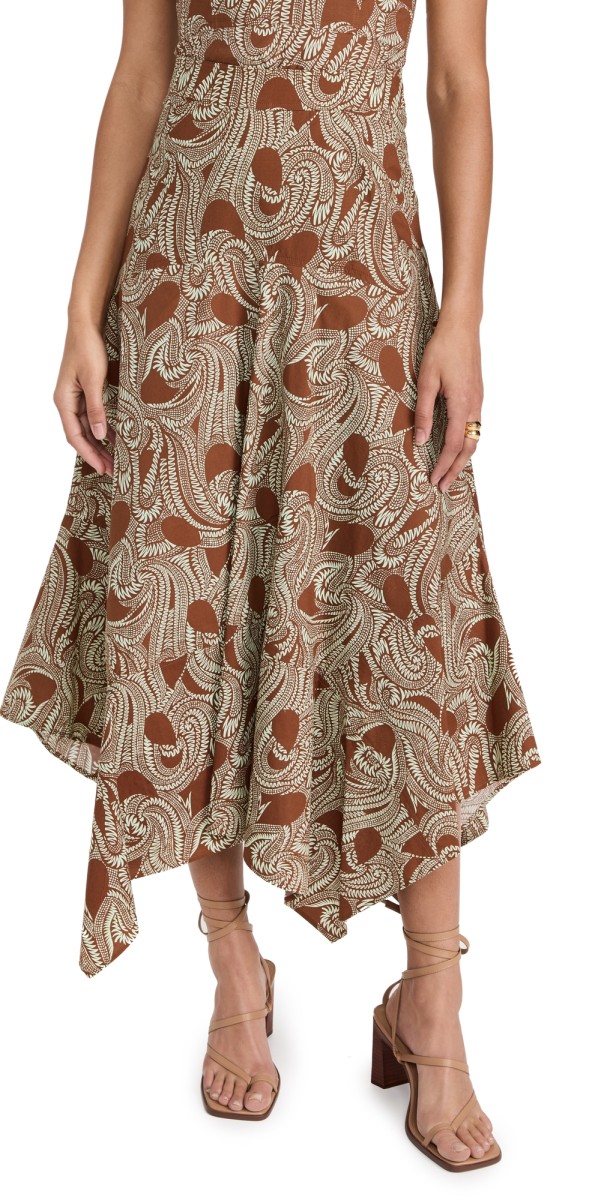 A. L.C. Bianca Skirt Cognac/Green Ash