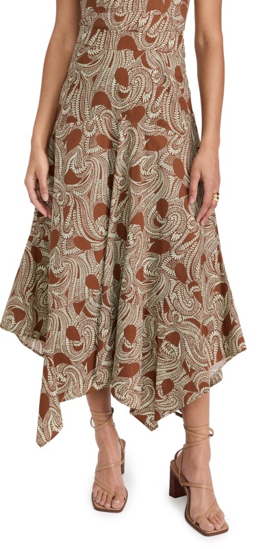A. L.C. Bianca Skirt Cognac/Green Ash