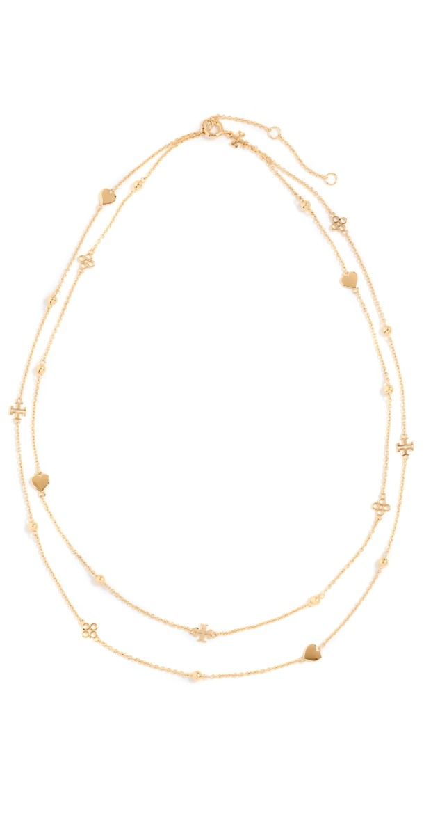 Tory Burch Layered Kira Necklace Tory Gold