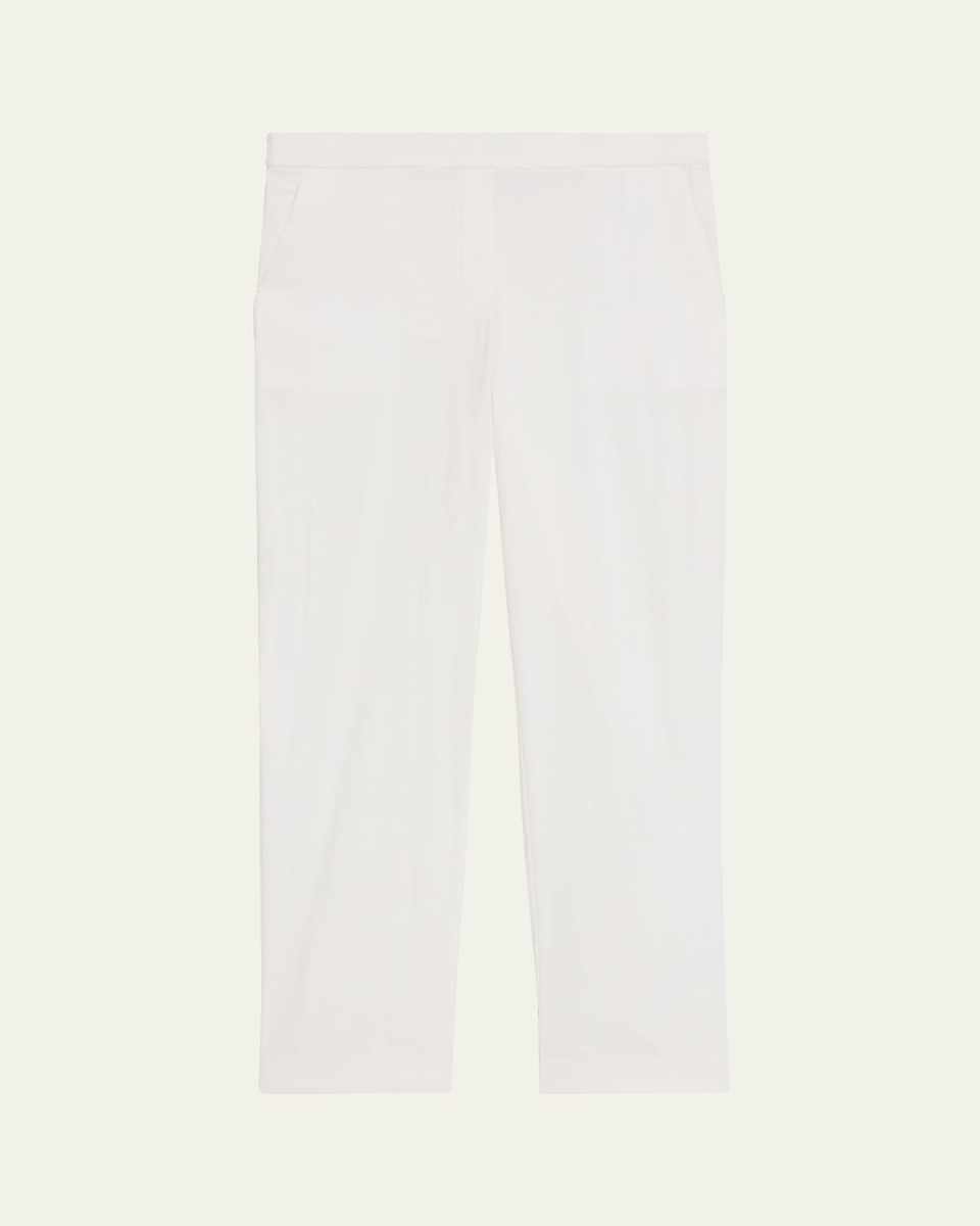 Treeca Cropped Slim Pull-On Pants