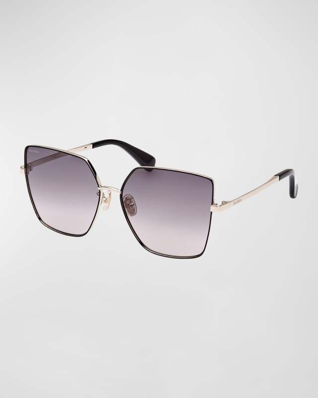 Tonal Metal Butterfly Sunglasses