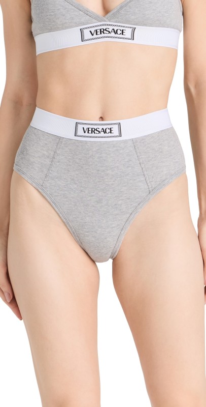 Versace Underwear Cotton Rib + Elastic Versace Canet 1E130-Grey melanges